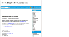 Desktop Screenshot of bookwell.ciando.com