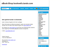 Tablet Screenshot of bookwell.ciando.com
